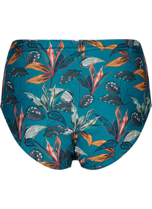 High-waisted bikini bottoms with print, Leaf Print , Packshot image number 1