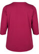 Sports top with 3/4 sleeves, Red, Packshot image number 1