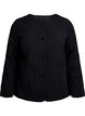 Quilted jacket with buttons and pockets, Black, Packshot image number 0