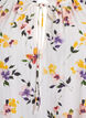 Floral viscose blouse with half-length sleeves, White, Packshot image number 2
