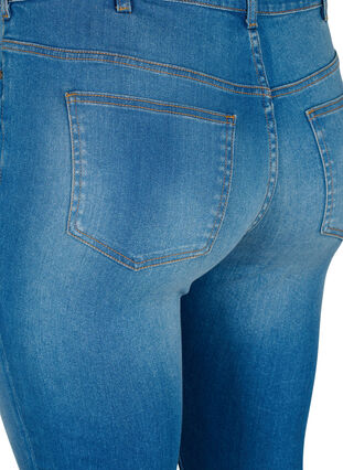 Super slim Sanna jeans with destroy, Blue denim, Packshot image number 4