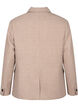 Melange blazer with slit, Pumice Stone Mel., Packshot image number 1