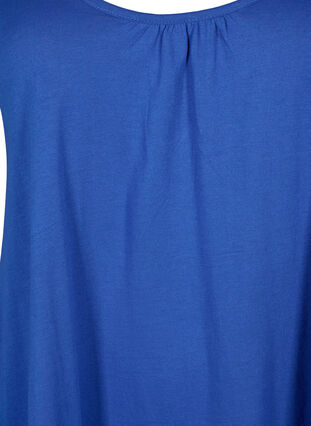 Top with a-shape and round neck, Victoria blue, Packshot image number 2