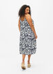Viscose strap dress with print, Navy Bl. Ethnic AOP, Model image number 1