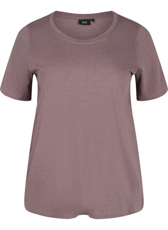 Marled t-shirt with short sleeves