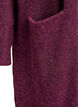 Long knitted cardigan with wool and alpaca, Red, Packshot image number 3