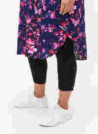 3/4 leggings with buttons, Black, Model