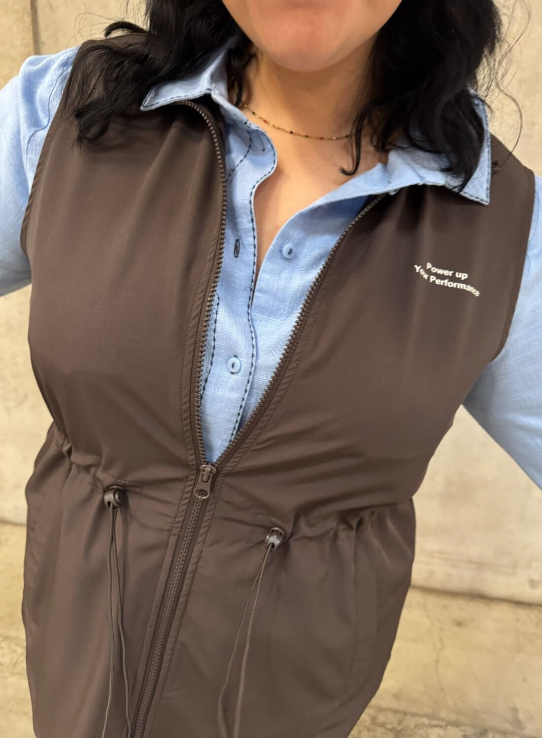 Zizzifashion Brown and blue shades , , Model