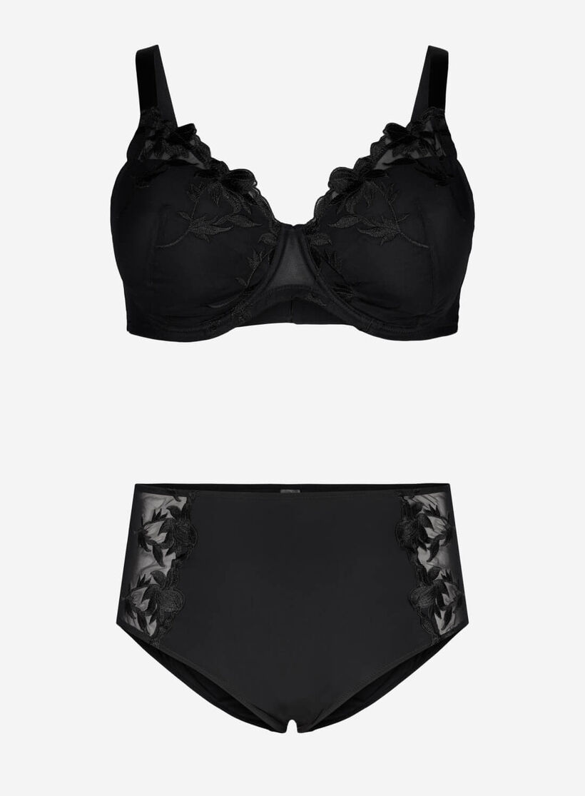 Black lace underwear set, , Model, 1
