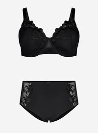 Black lace underwear set, , Model