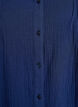 Cotton muslin blouse with embroidered details, Blue, Packshot image number 2