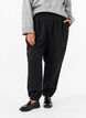 Trousers with cargo pockets and elasticated waist, Black, Model image number 2