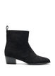 Long suede-look boot with a detachable shaft, Black, Packshot image number 4
