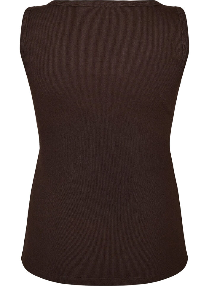 Fitted top with motif, Brown, Packshot image number 1