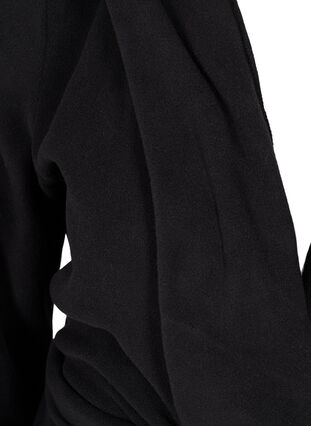 	 Dressing gown with hood and pockets, Black, Packshot image number 2
