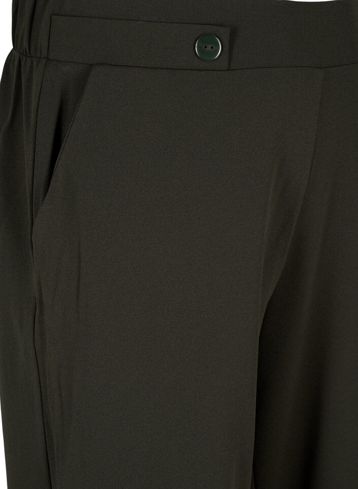 Loose trousers with pockets, Green, Packshot image number 2