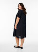 Viscose A-line dress, Black, Model image number 2