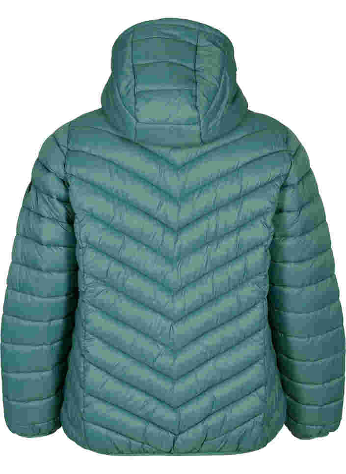 Lightweight jacket with hood, Mallard Green, Packshot image number 1