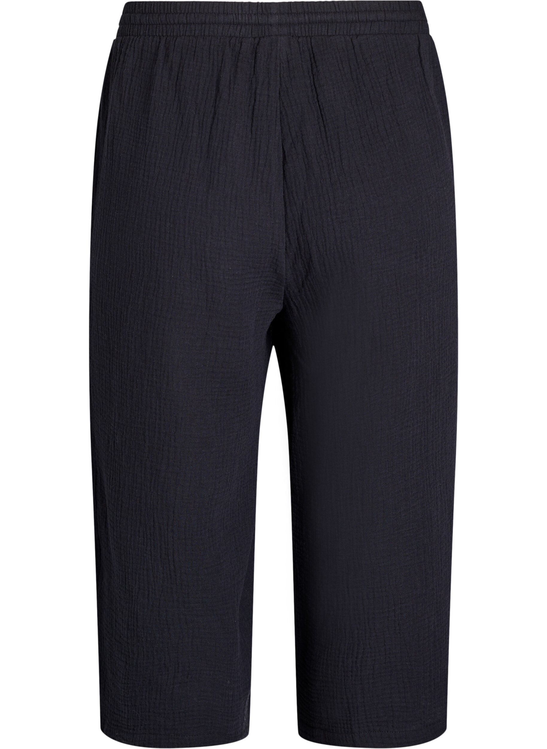 ZizzifashionCulotte trousers with a high waist, Black, Packshot image number 1