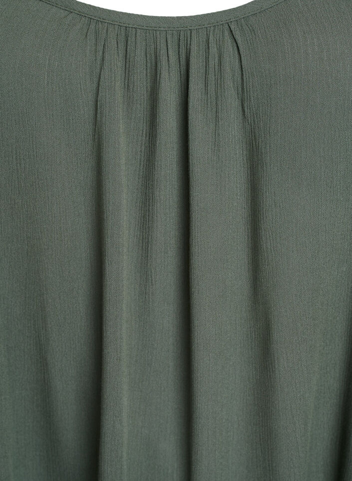 Strap top in viscose, Green, Packshot image number 2