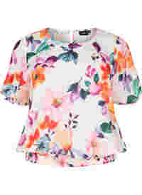 Floral blouse with smock