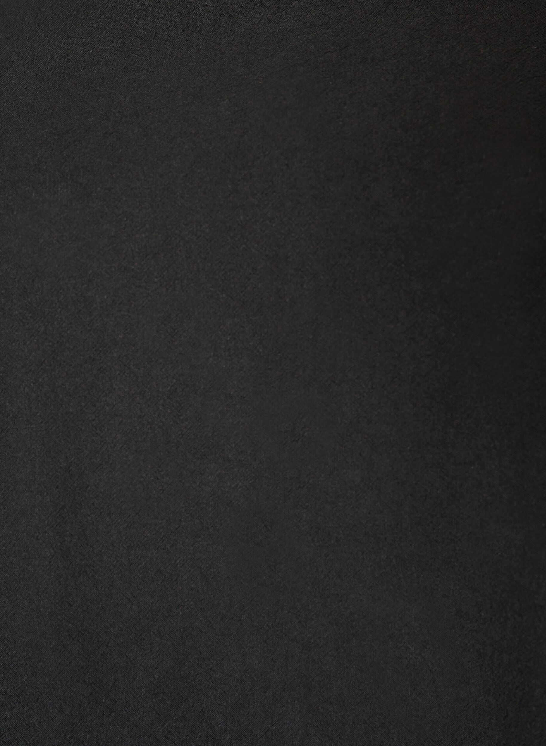 ZizzifashionCotton dress with short sleeves and pockets, Black, Packshot image number 2