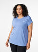 Solid-coloured workout T-shirt, Blue, Model image number 0