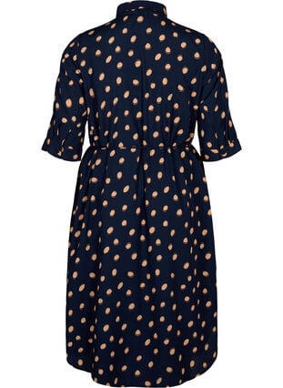 FLASH - Shirt dress with polka dots, Blue Double Dot, Packshot image number 1
