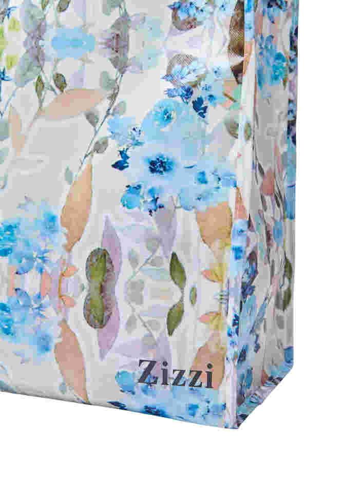 Shopping bag with zip, Humus Flower AOP, Packshot image number 2
