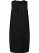 Sleeveless midi dress in cotton, Black, Packshot image number 0