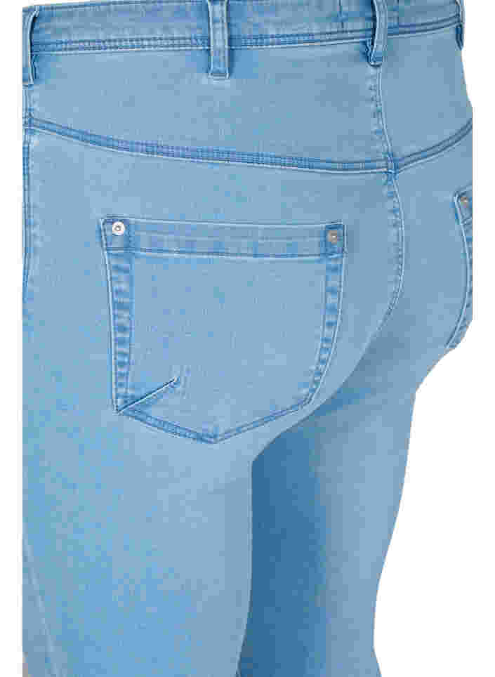Cropped Amy jeans with a zip, Light blue denim, Packshot image number 3