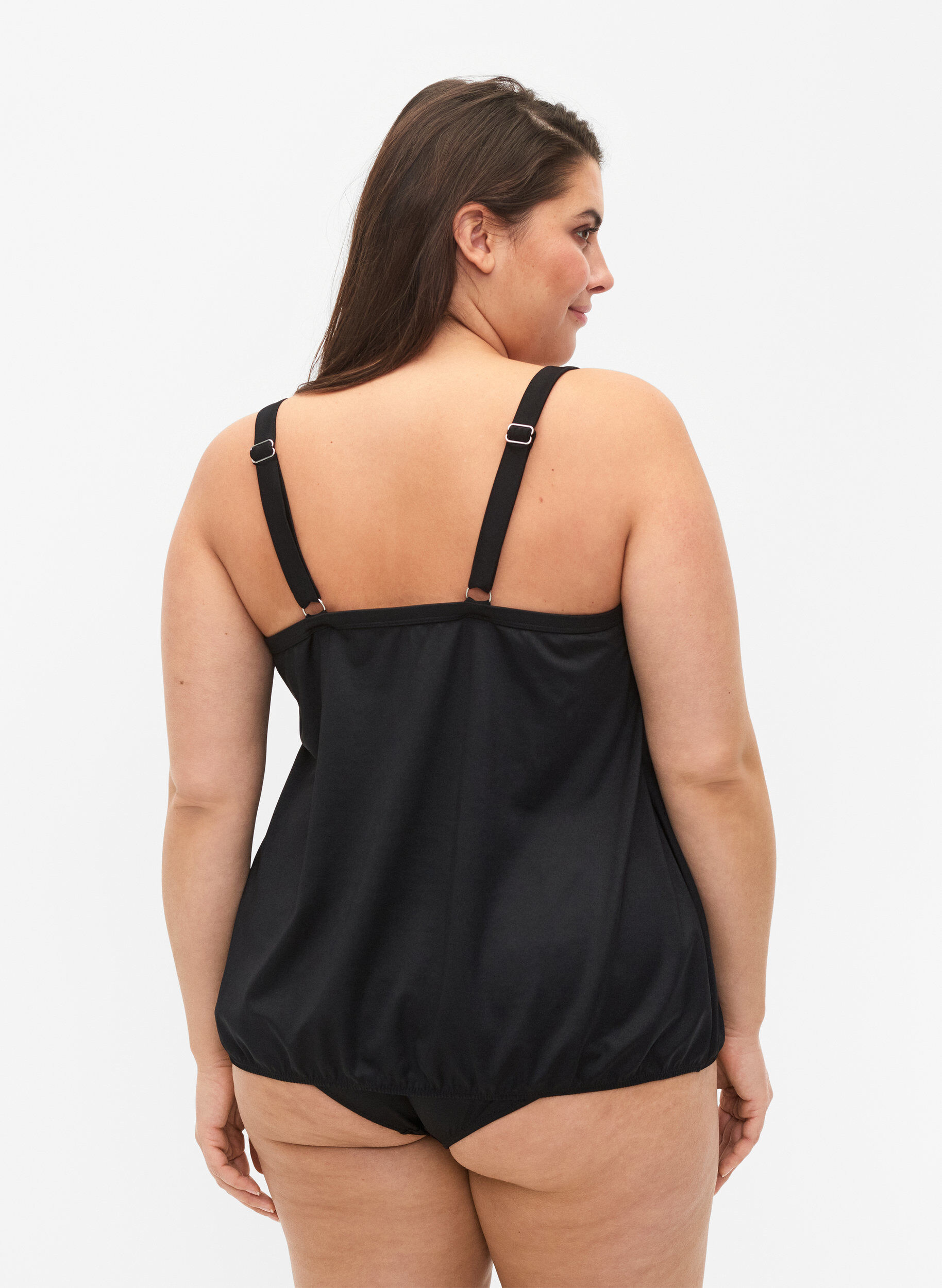 Zizzifashion Tankini with loose fit, Black, Model image number 1