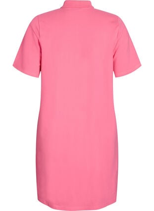 Short A-line polo dress - Pink - Sz. 40-64 - Zizzifashion Short A-line polo dress - Pink - Sz. 40-64 - Zizzifashion