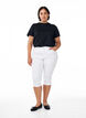 High waisted Amy capri jeans with super slim fit, White, Model image number 0
