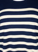 Striped viscose blouse, Navy Blazer Comb, Packshot image number 2