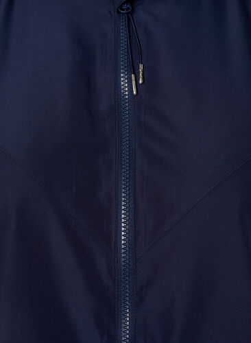 Short jacket with hood and adjustable bottom, Navy Blazer, Packshot image number 2