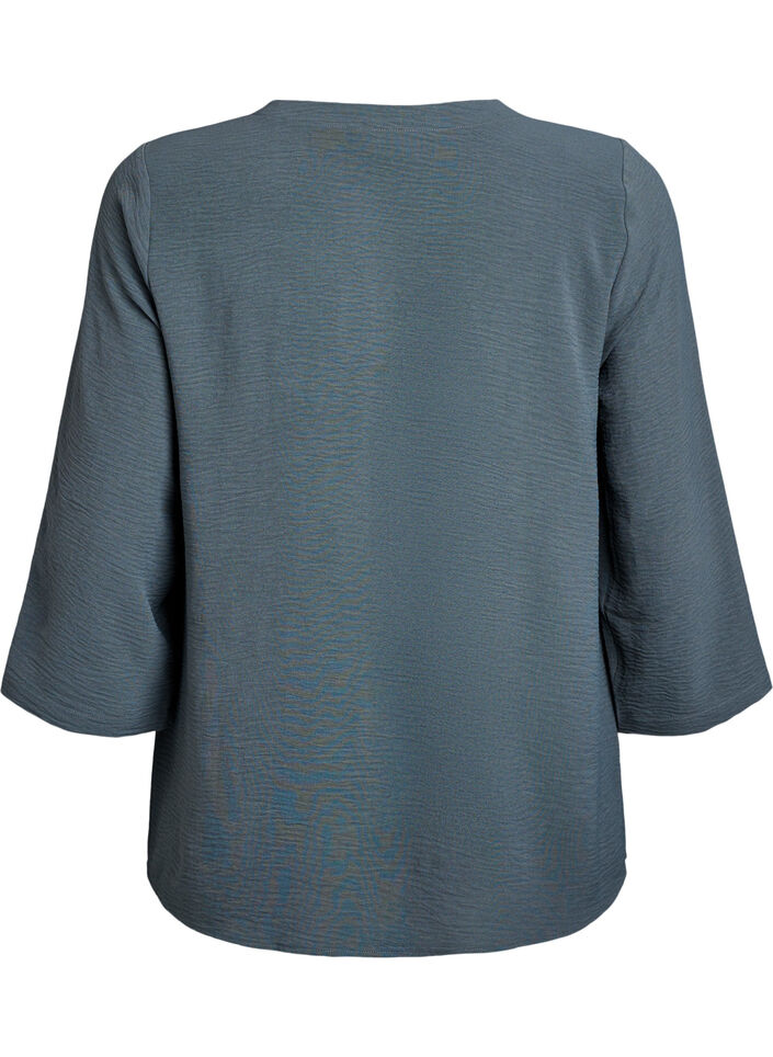 FLASH - Blouse with 3/4 sleeves, Green, Packshot image number 1