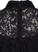 Long-sleeved lace dress with high neck, Black, Packshot image number 3