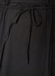Cotton dress with broderie anglaise sleeves and a tie-waist, Black, Packshot image number 3