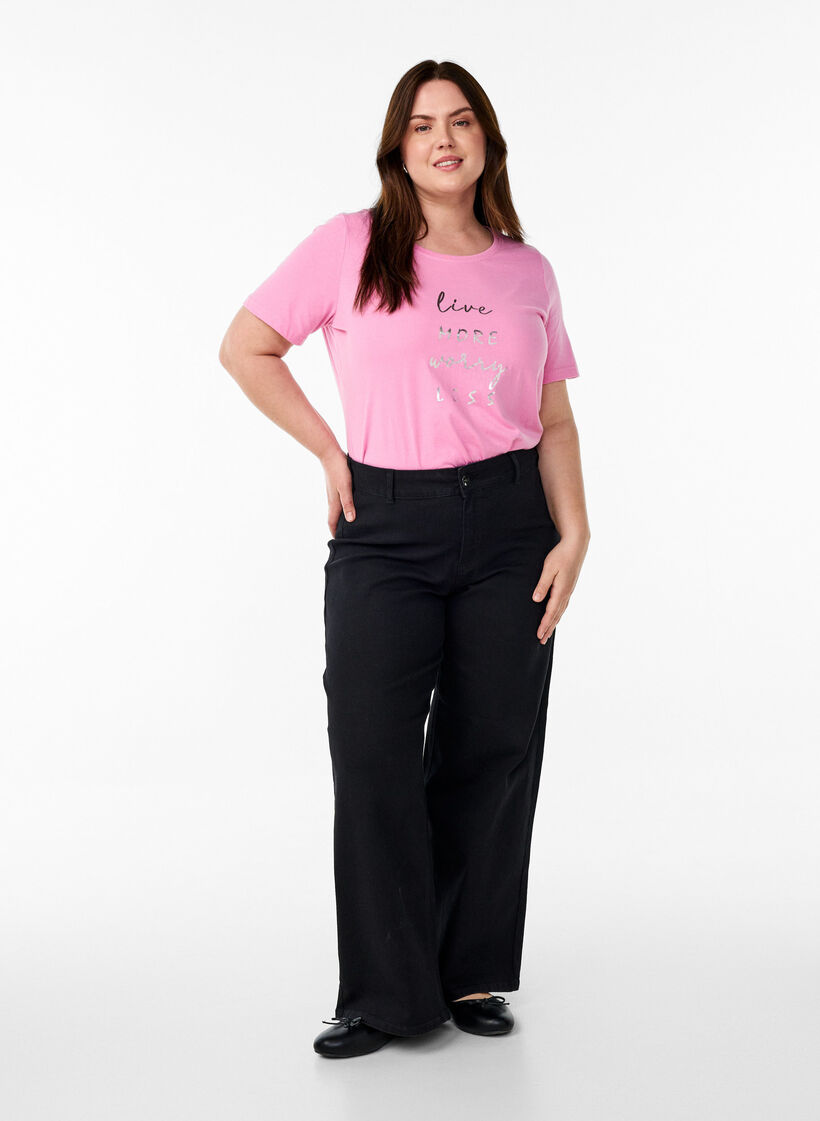 FLASH - T-shirt with motif, Pink, Model image number 1