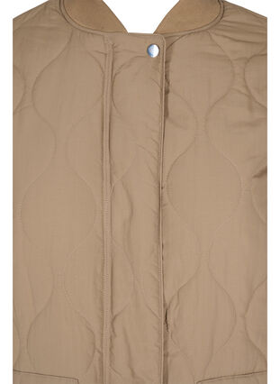 Long quilted jacket with zip and pockets, Amphora, Packshot image number 2