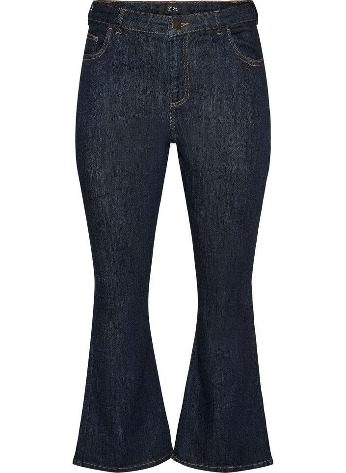 Ellen high-waisted bootcut jeans, Blue, Packshot image number 0