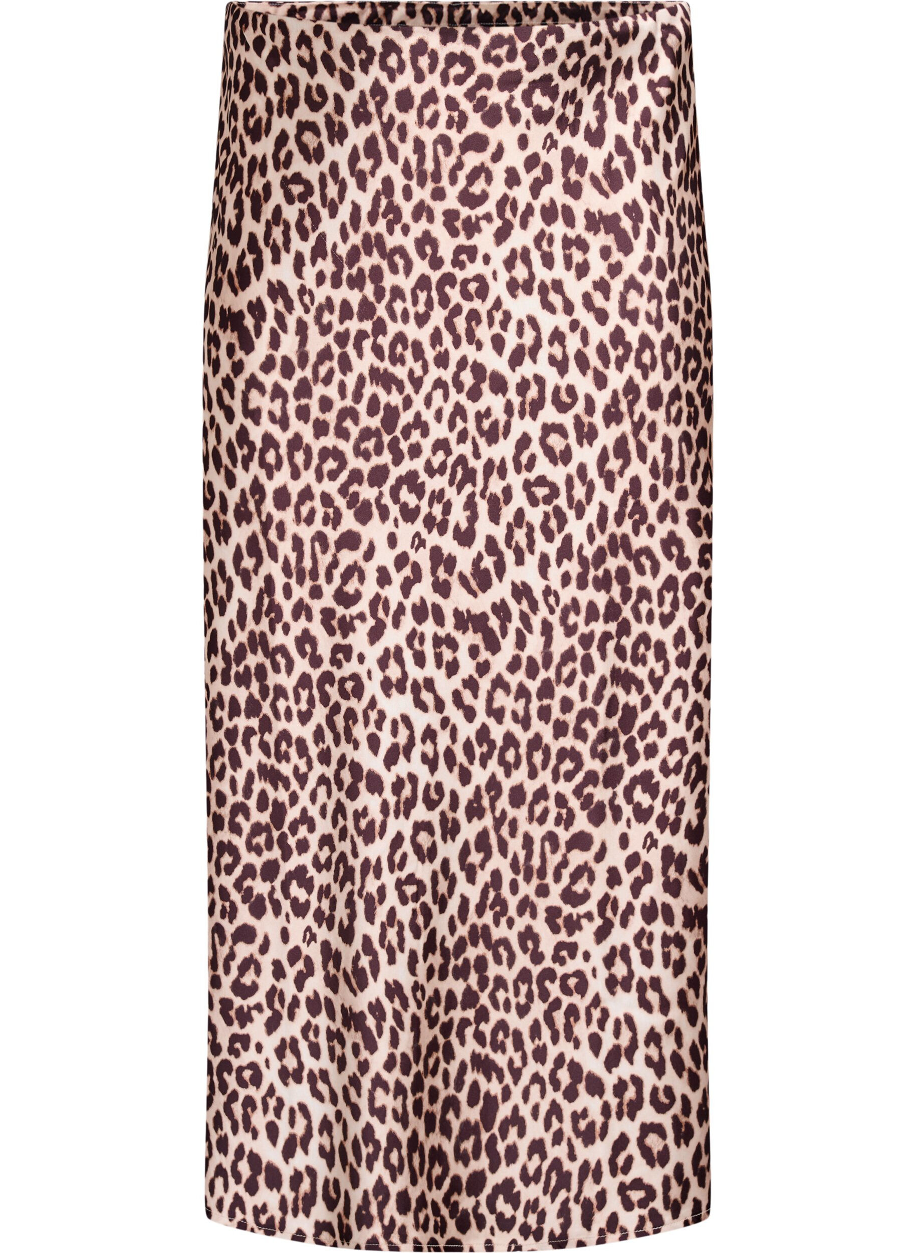 ZizzifashionSatin midi skirt, Brown, Packshot image number 0