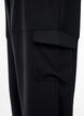 Harem trousers with cargo pockets and elasticated waist, Black, Model image number 2