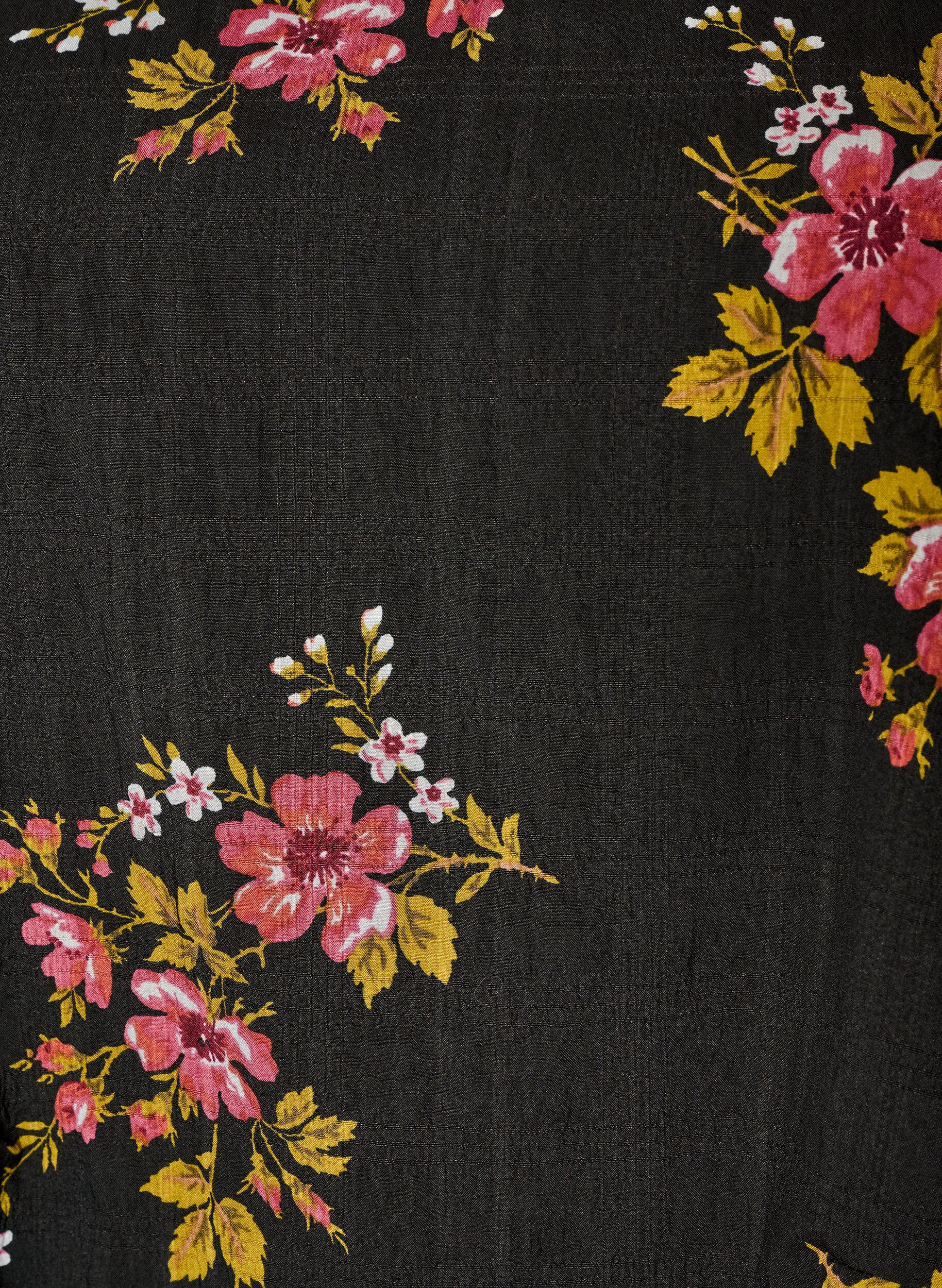ZizzifashionLong-sleeved blouse with floral print, Black, Packshot image number 2
