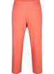 Loose pants in linen-cotton blend, Living Coral, Packshot image number 0