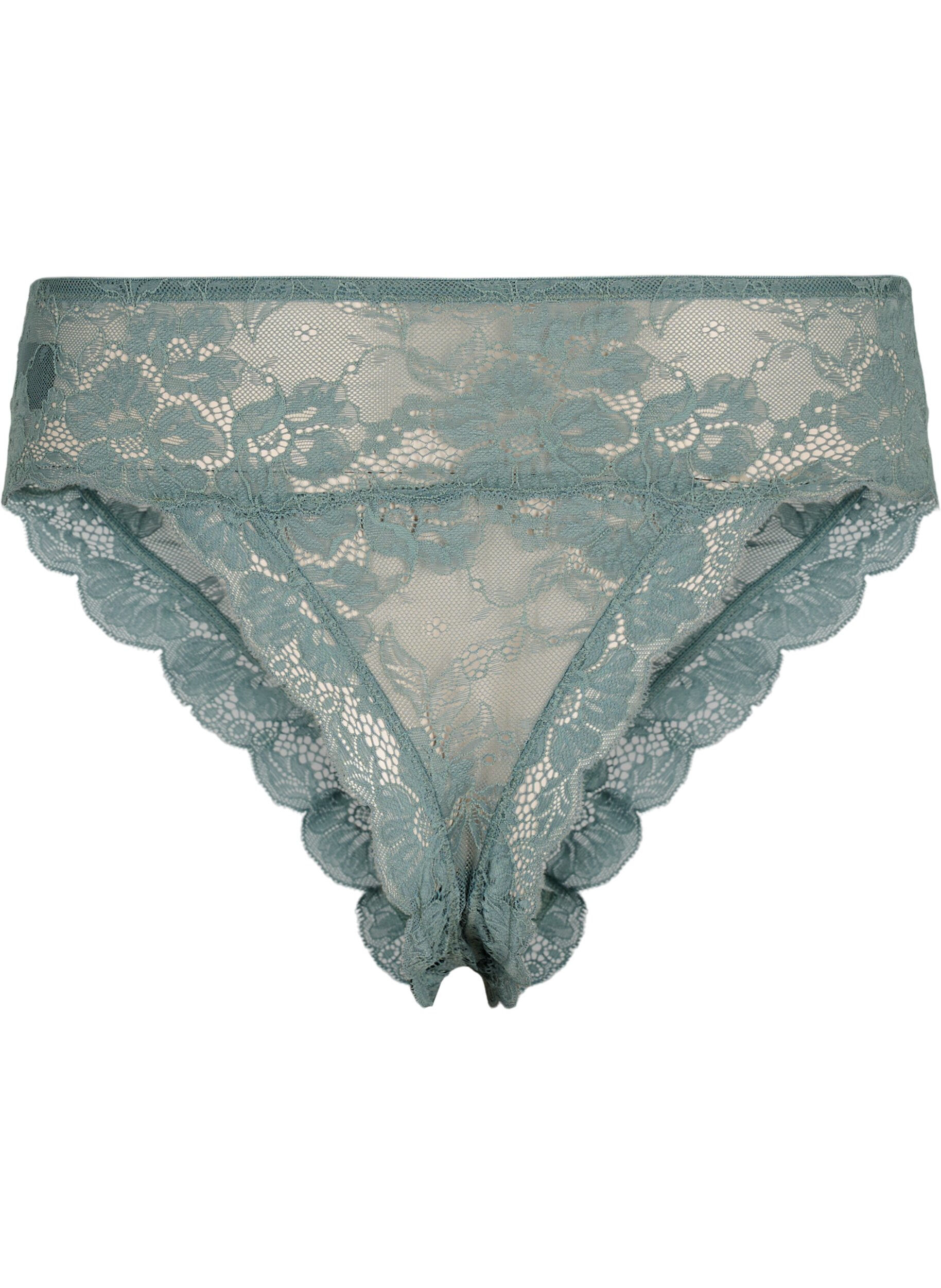 Zizzifashion Brazilian briefs with regular waist, Balsam Green, Packshot image number 1