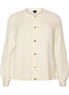 Cardigan in soft knit with gold-coloured buttons, Vanilla, Packshot image number 0