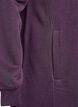 Short sweatshirt dress with high collar and pockets, Purple, Packshot image number 3