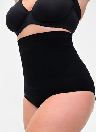 High waisted shapewear underwear, Black, Model image number 2